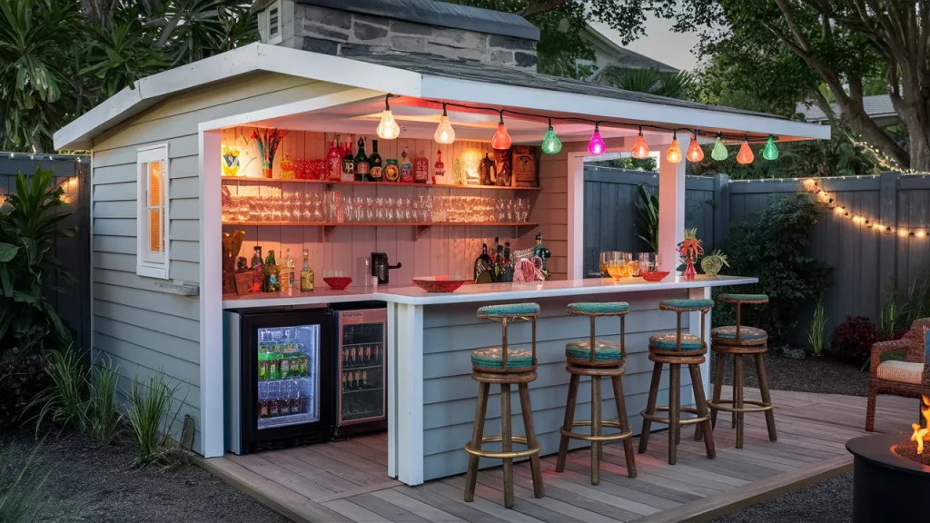  Backyard bar shed