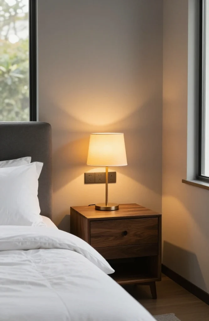 Image illustrating: 23. Install a Dimmer on Every Circuit — from the article "25 Men’s Bedroom Ideas"