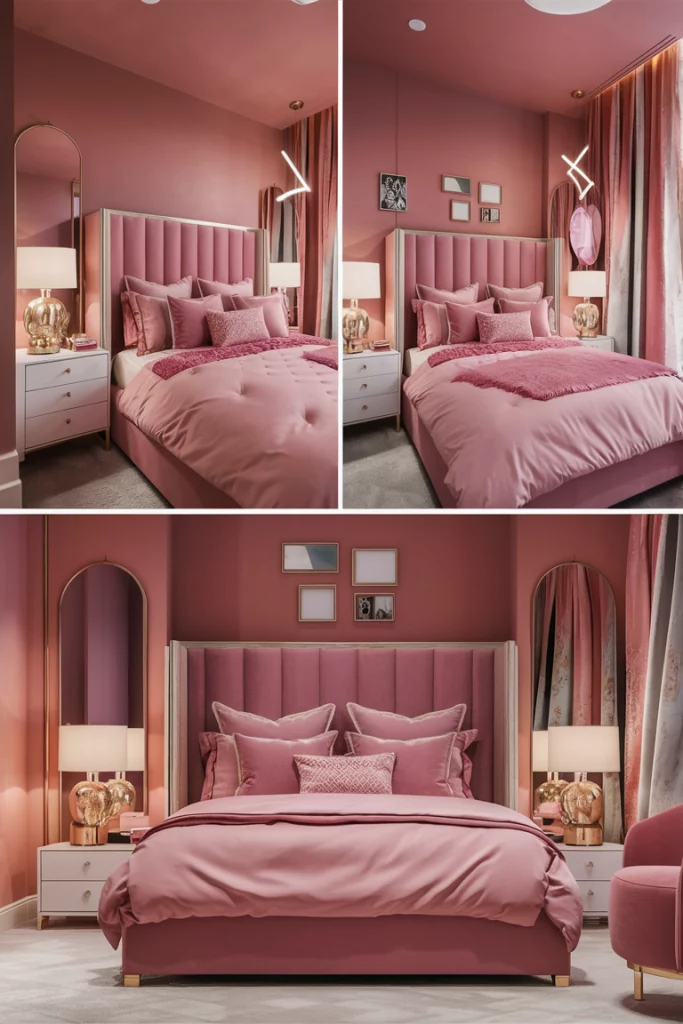 Modern Pink with Gold Accents