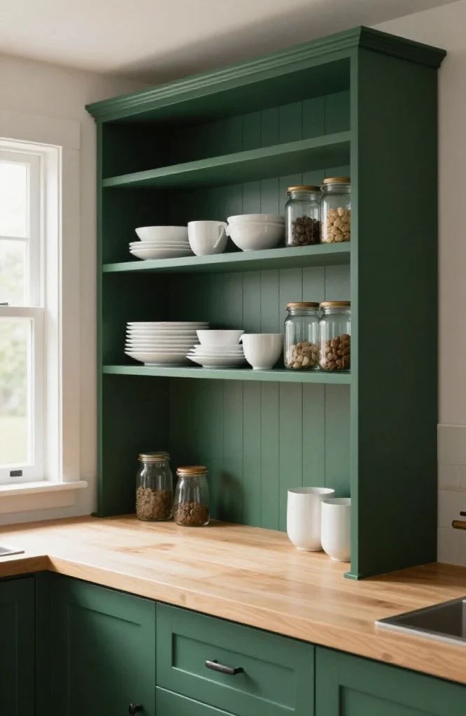 Colorful Painted Shelves