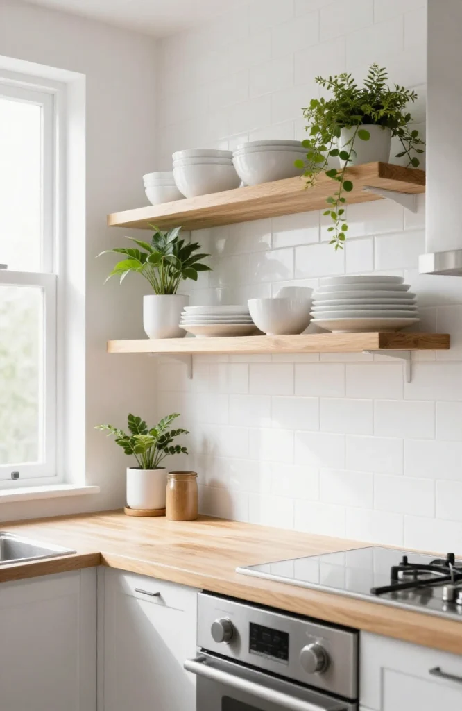 Featured image for: 17 Open Shelving Kitchen Ideas: Pros and Cons