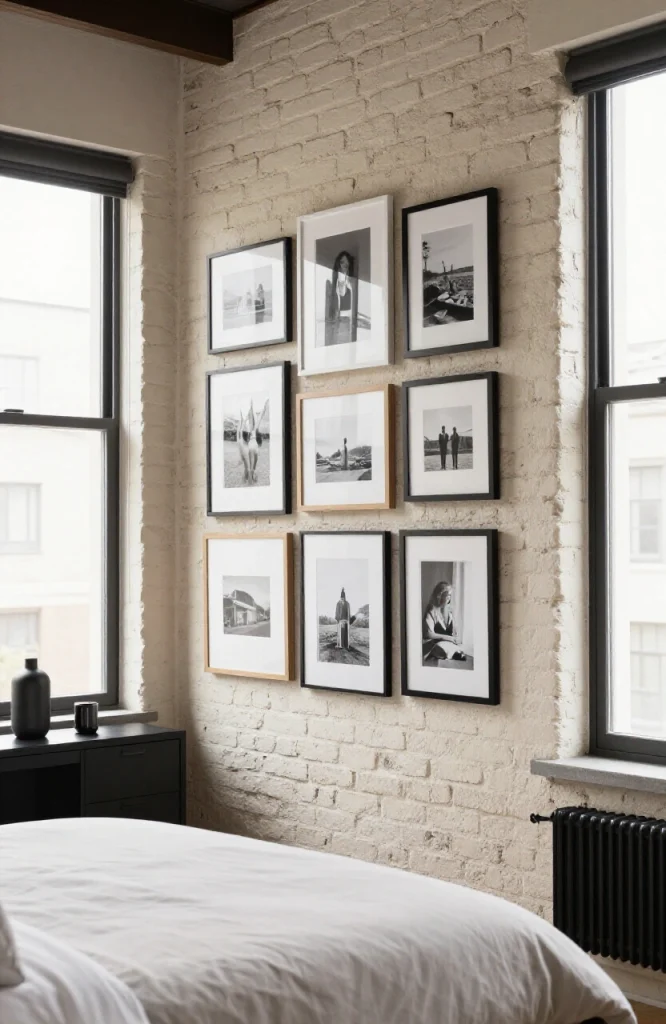  Build a Gallery Wall on a Brick or Painted Feature Wall