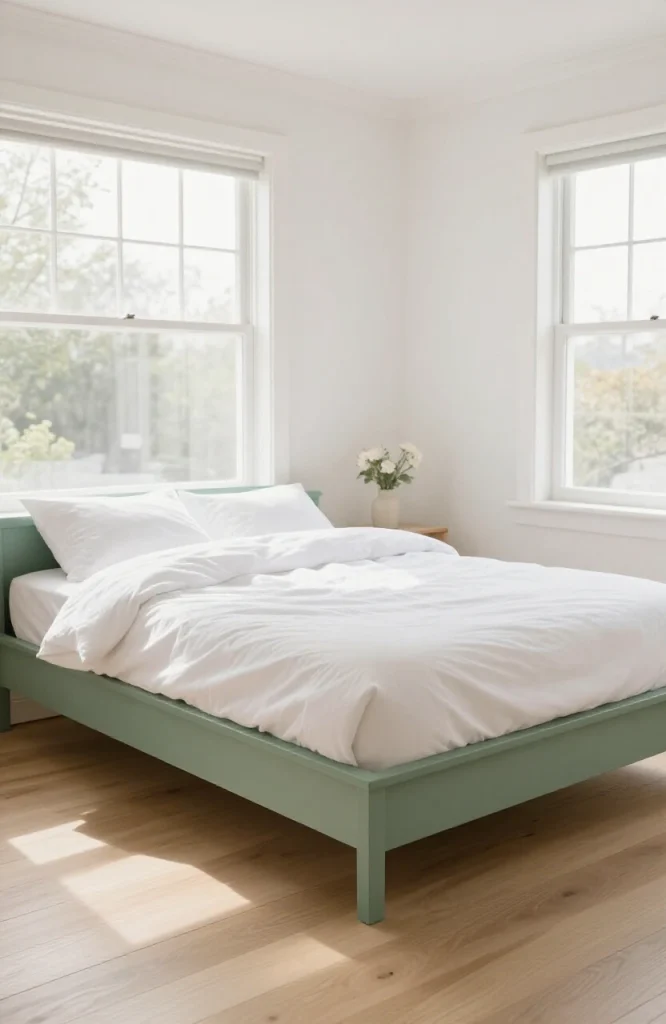 Sage Green Bed Frame