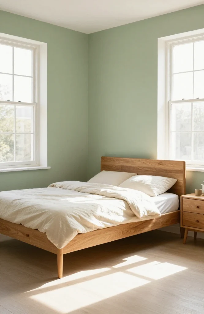 Sage Green and Natural Wood