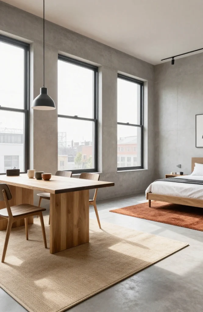  Place Area Rugs to Define Each Zone