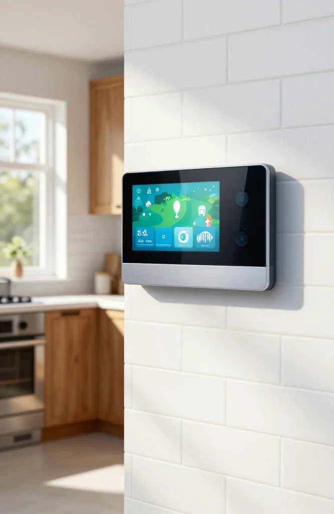 Garden lighting system with smart timer and controller managing outdoor lights in landscape
