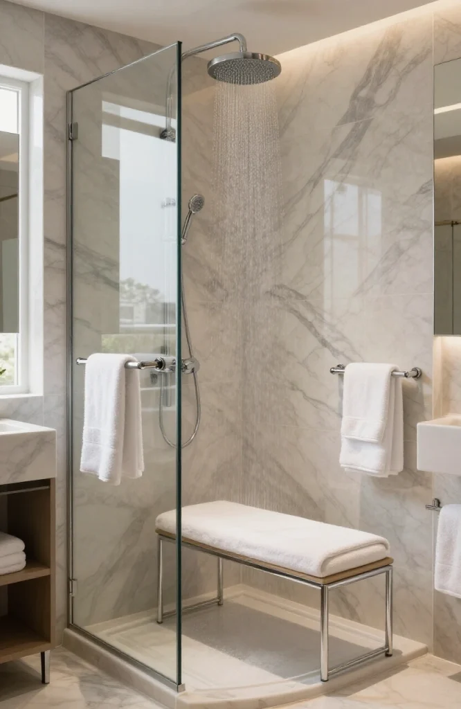 Budget spreadsheet and calculator showing steam shower installation cost estimates and financial planning numbers