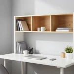 Collection of 16 small desk hutch designs organized for compact home office spaces